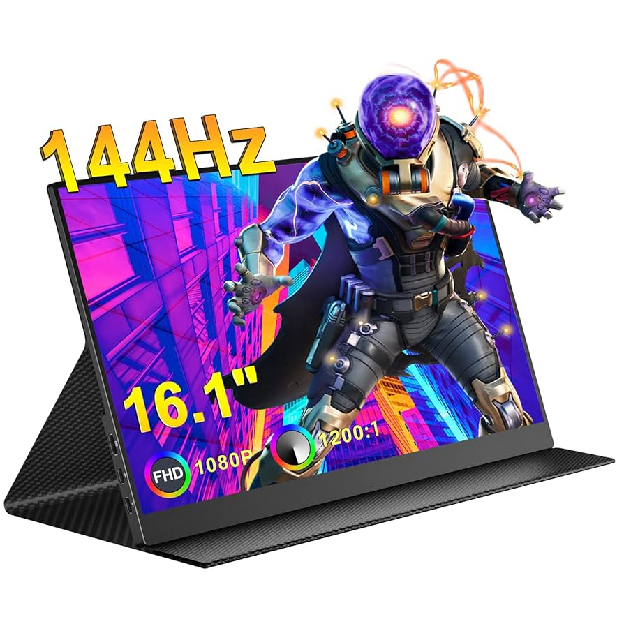 モバイルモニター☆16.1インチ 144Hz 16:9画像比 非光沢IPSパネル Amazon.co.jp: モバイルモニター 144Hz CNBANAN 16.1インチ 16:9